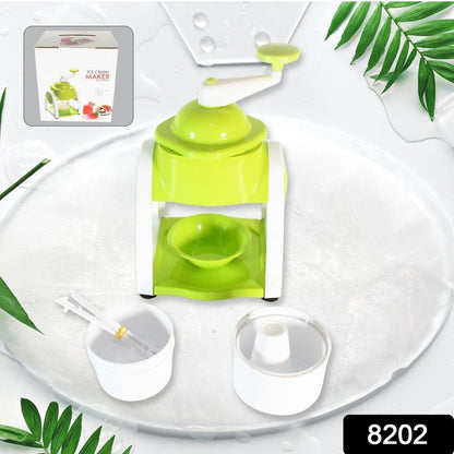 Miracle Small Plastic Ice Gola Maker Ice snowmaker Machine | Ice Crusher | Indoor Outdoor Manual With Steel Blade & Anti slip Grip (1 Pc) - infinityexculsivestore.com