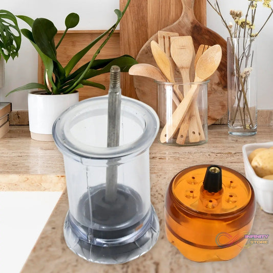 Miracle Transparent Plastic Salt and Pepper Grinder, Pepper Grinder Manual Pepper Grinding Tool, Pepper Crusher Grinder (1 Pc) - infinityexculsivestore.com