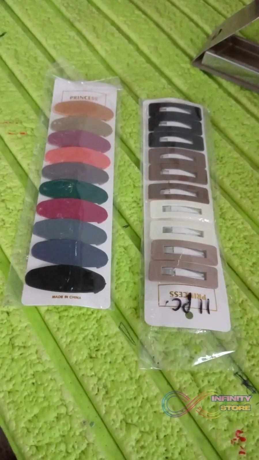 Miss Beauty 10pcs Cute Matte Multicolour & Design Hair Clip Set - infinityexculsivestore.com
