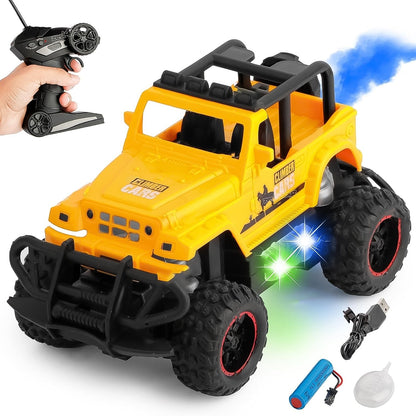 Mist Spray Race Car Toy Off Road Speed Car With Smoke (Water Sprayer Mist With Light) High Strength Climbing Power & Smoke Effect (Color May Vary), Kids - infinityexculsivestore.com