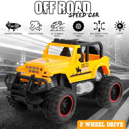 Mist Spray Race Car Toy Off Road Speed Car With Smoke (Water Sprayer Mist With Light) High Strength Climbing Power & Smoke Effect (Color May Vary), Kids - infinityexculsivestore.com