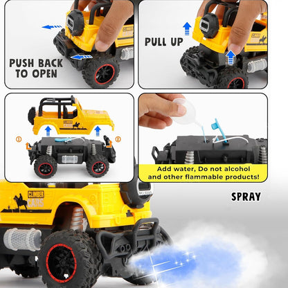 Mist Spray Race Car Toy Off Road Speed Car With Smoke (Water Sprayer Mist With Light) High Strength Climbing Power & Smoke Effect (Color May Vary), Kids - infinityexculsivestore.com