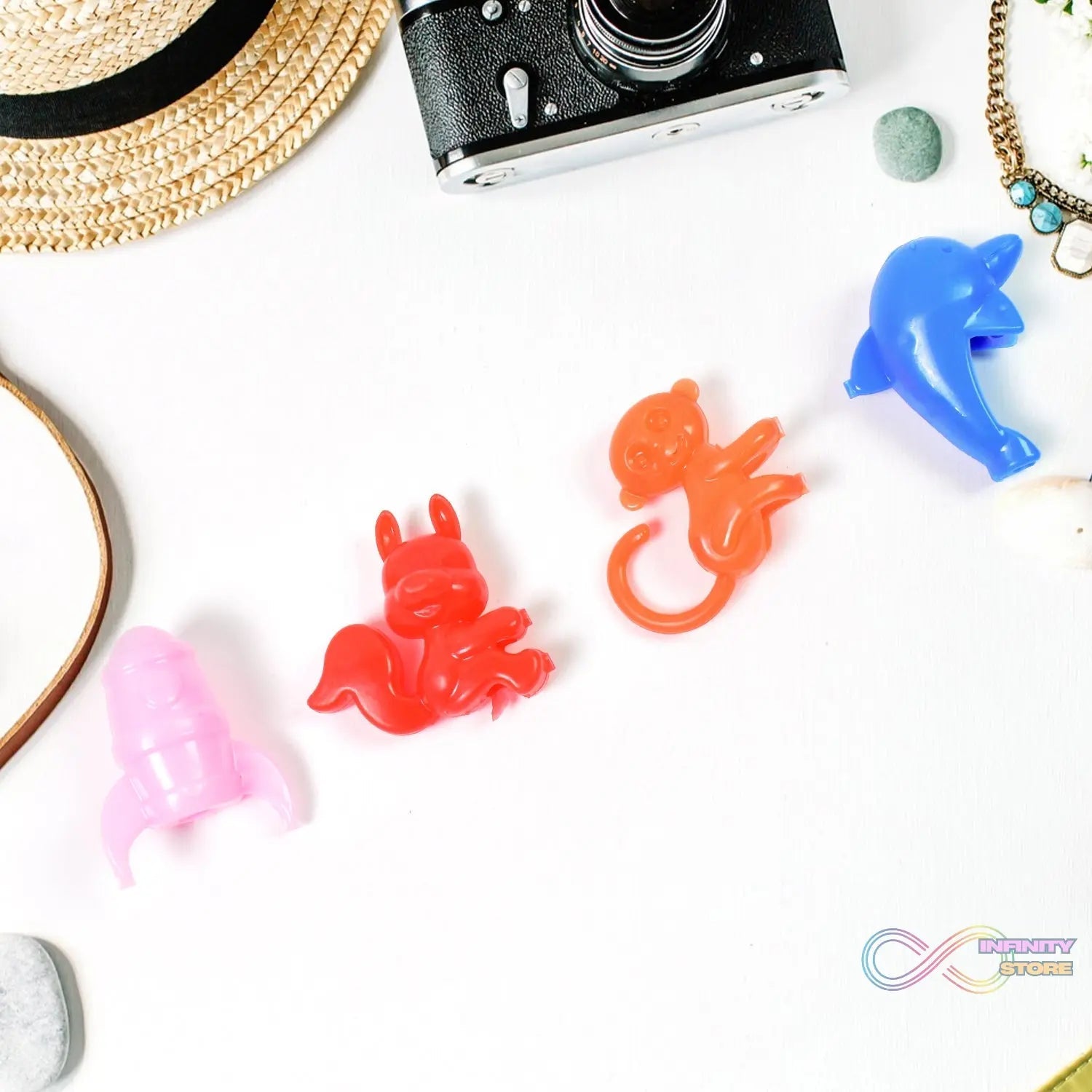 Mix Character, Monkey, Fish, Cat Pencil Top Promotional toys (1 Pc / Mix Colour & Design) - infinityexculsivestore.com