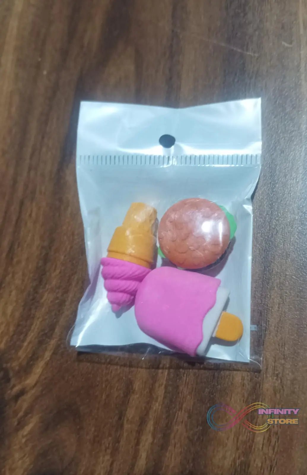 Mix Design Fancy & Stylish Colorful Erasers (1 Set / 3 Pc Set) - infinityexculsivestore.com