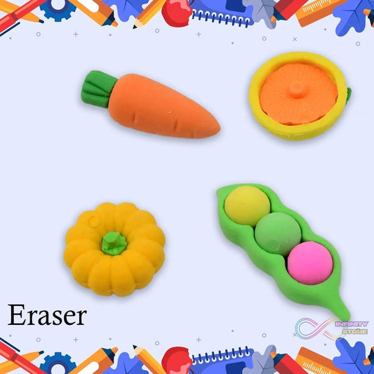 Mix Design Fancy & Stylish Colorful Erasers (1 Set / 4 Pc Set) - infinityexculsivestore.com