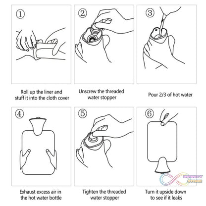 Mix Design Printed Small Hot Water Bag For Pain Relief, Neck, Shoulder Pain and Hand, Feet Warmer, Menstrual Cramps, Hot and Cold Therapy Leak Proof (1 Pc) - infinityexculsivestore.com