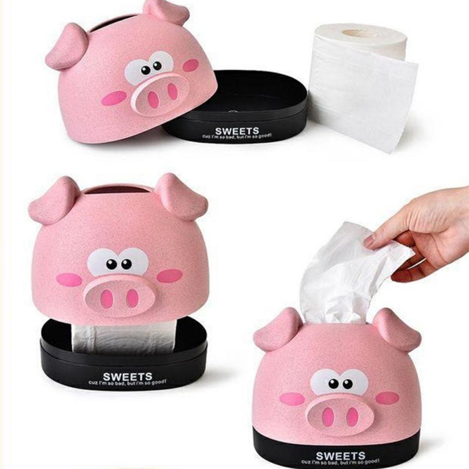 Mix Design Tissue Box House Tissue Box Cover Tissue Holder for Home Tissue Box Covered Rectangle Cube Tissue Box Holder Tissue Box Mix Design (1 Pc - infinityexculsivestore.com