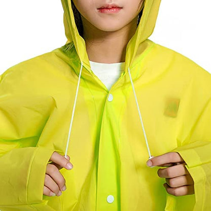Mix Size Portable Student Rain Coat, Kid's Girl's & Boy's Outdoor Traveling Eva Material Raincoat/Rain wear/Rain Suit for Outdoor Accessory (1pc) - infinityexculsivestore.com