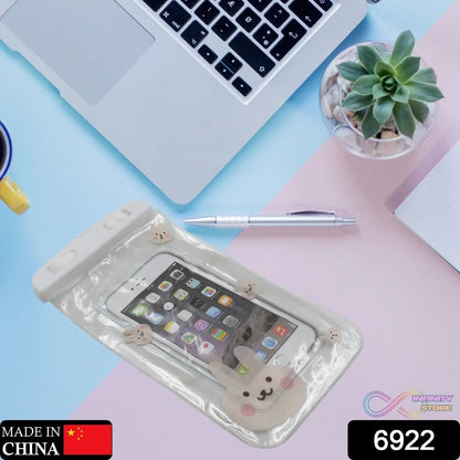 Mobile Cover Pouch Transparent Waterproof Sealed Plastic Smartphone Protective Pouch Cover/Bag for All Mobile Phones - infinityexculsivestore.com