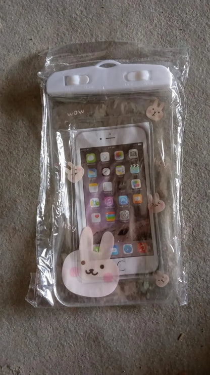 Mobile Cover Pouch Transparent Waterproof Sealed Plastic Smartphone Protective Pouch Cover/Bag for All Mobile Phones - infinityexculsivestore.com