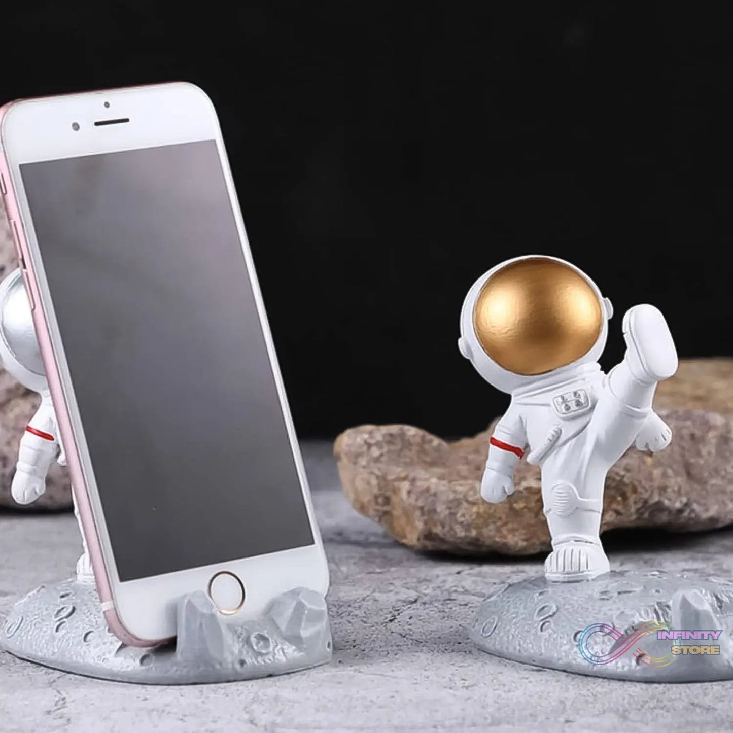 Mobile Holder Astronaut Phone Stand Planet Creative Fun 3D Design (1 Pc / Mix Design) - infinityexculsivestore.com