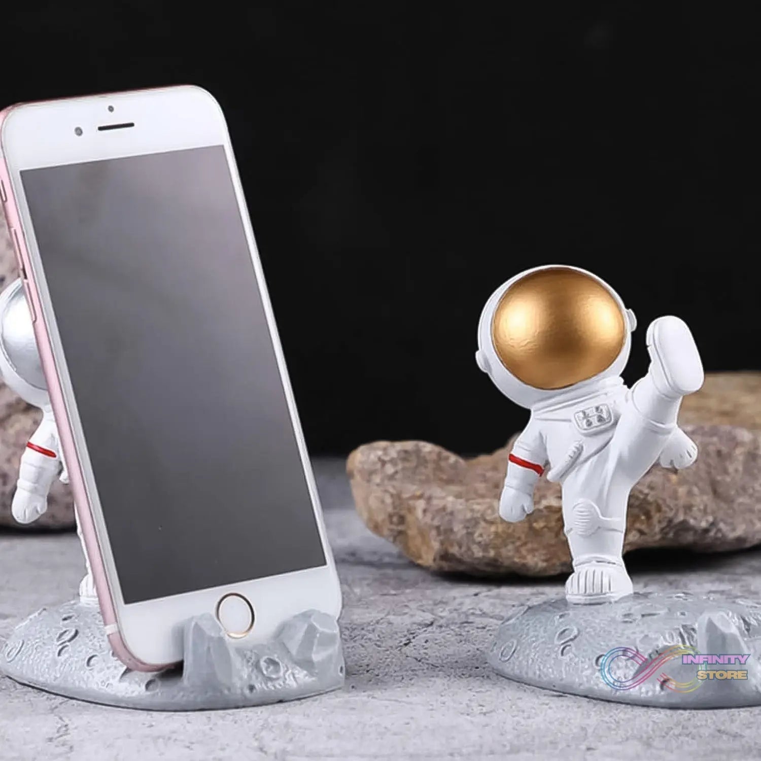 Mobile Holder Astronaut Phone Stand Planet Creative Fun 3D Design (1 Pc / Mix Design) - infinityexculsivestore.com