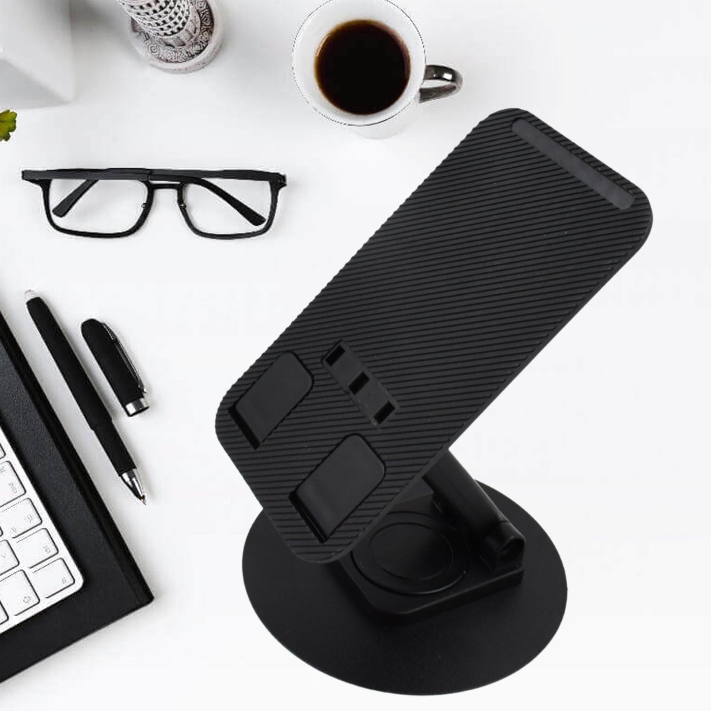 Mobile Holder Rotating Foldable Stand Height Angle Adjustable Phone Holder Stand Portable Mobile Stand for Desk with All Mobile Phones (1 Pc) - infinityexculsivestore.com