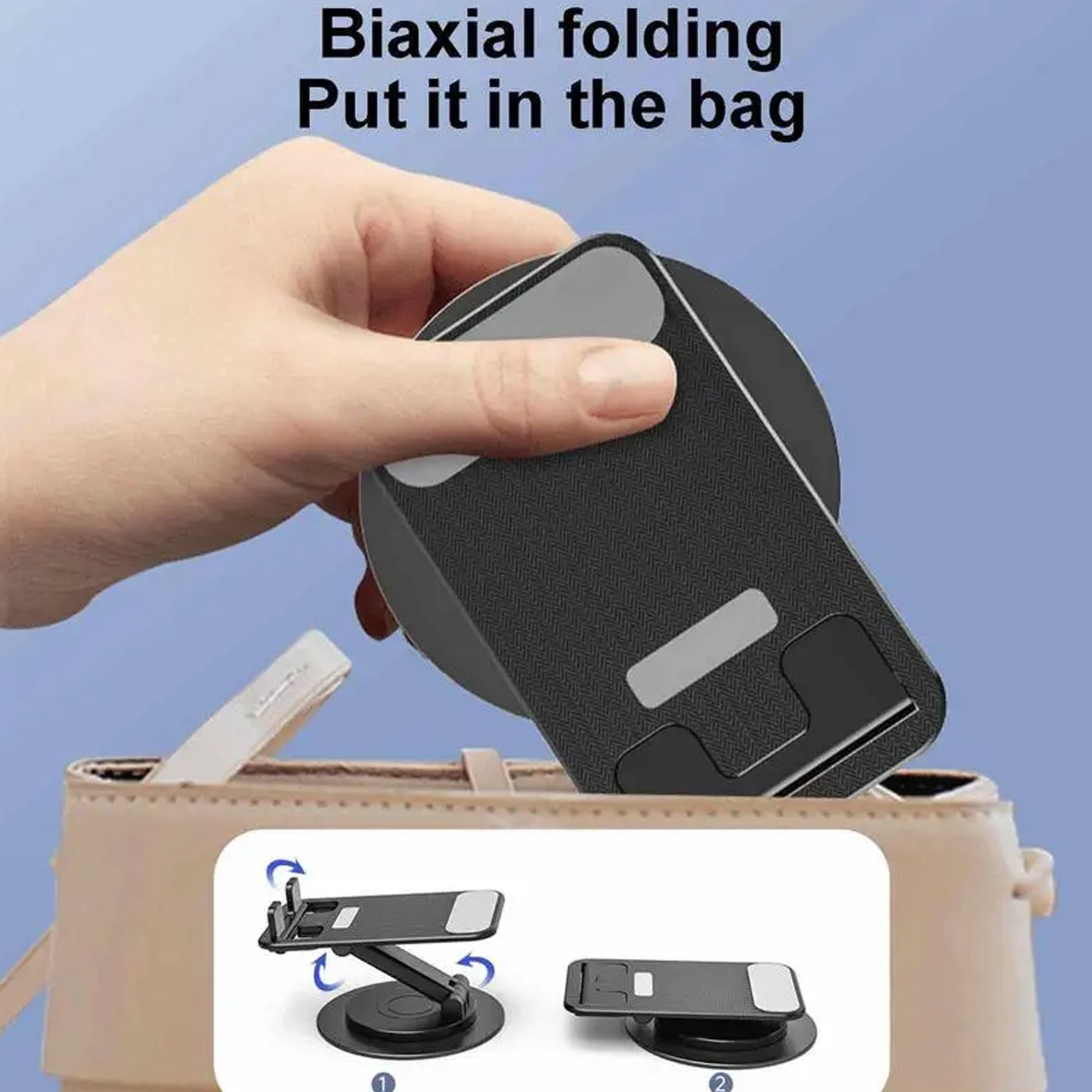 Mobile Holder Rotating Foldable Stand Height Angle Adjustable Phone Holder Stand Portable Mobile Stand for Desk with All Mobile Phones (1 Pc) - infinityexculsivestore.com