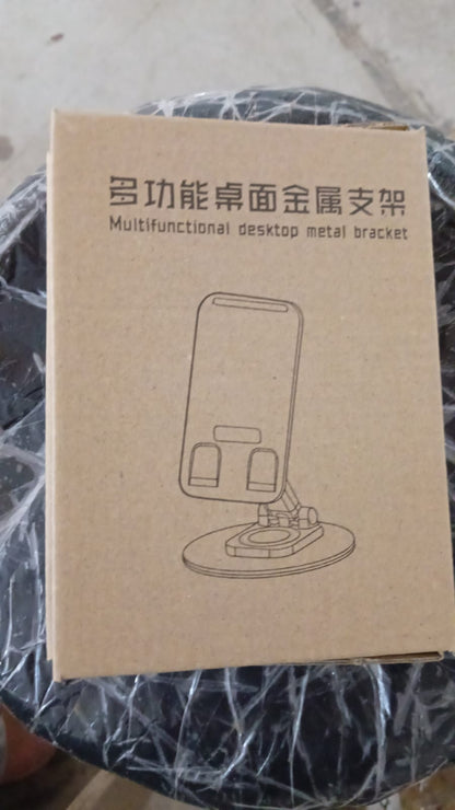 Mobile Holder Rotating Foldable Stand Height Angle Adjustable Phone Holder Stand Portable Mobile Stand for Desk with All Mobile Phones (1 Pc) - infinityexculsivestore.com