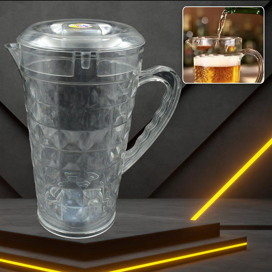 Mocktail Pet Jug Plastic Jug With lid, Drinking Beverage Jag, Transparent Tableware Reusable BPA Free, Plastic Water jug for Home use, Perfect for Home, Restaurants - infinityexculsivestore.com