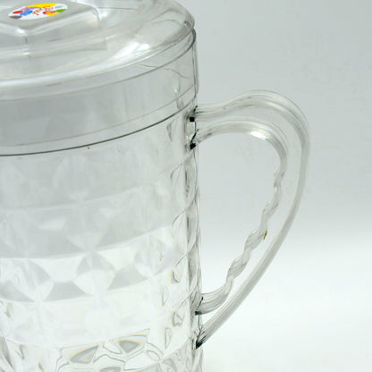 Mocktail Pet Jug Plastic Jug With lid, Drinking Beverage Jag, Transparent Tableware Reusable BPA Free, Plastic Water jug for Home use, Perfect for Home, Restaurants - infinityexculsivestore.com