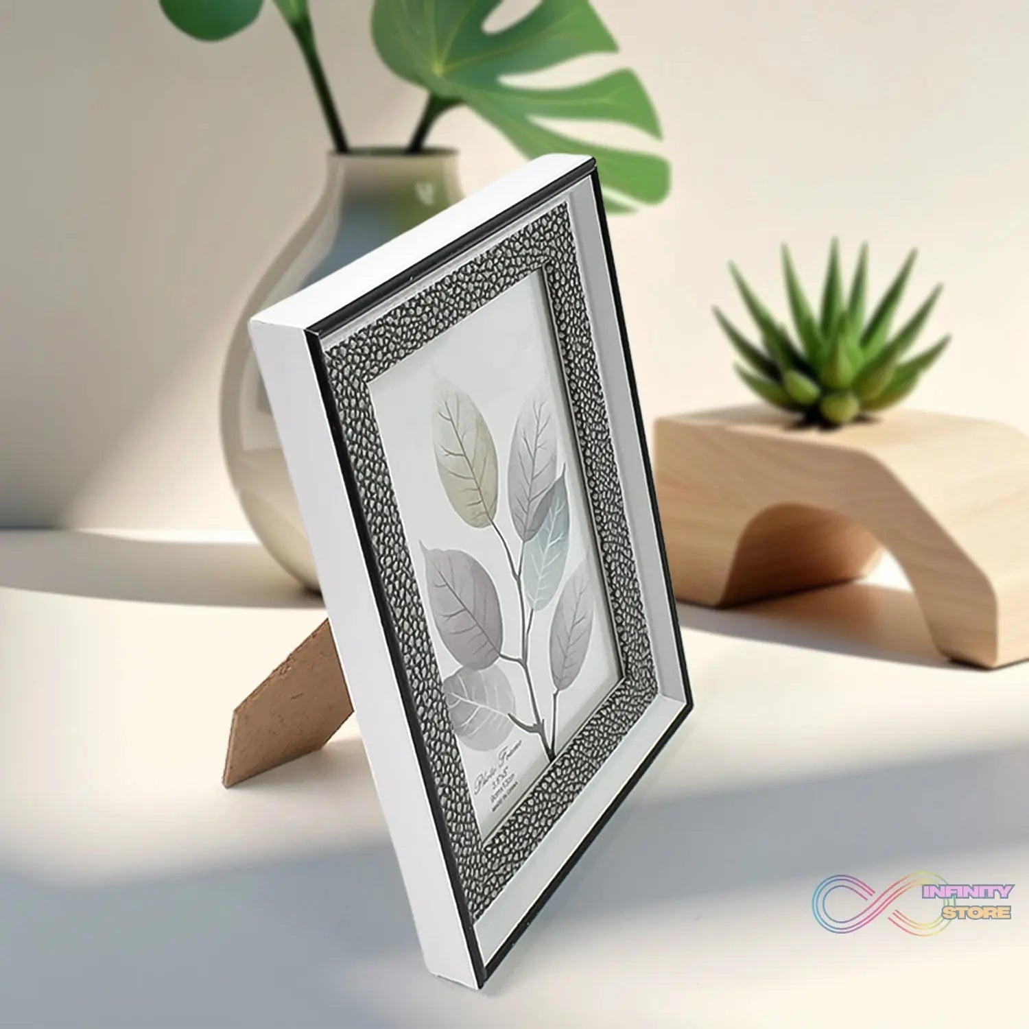 Modern Plastic Picture Frame Photo Holder (1 Pc / Mix Color & Design / 15×12 Cm) - infinityexculsivestore.com