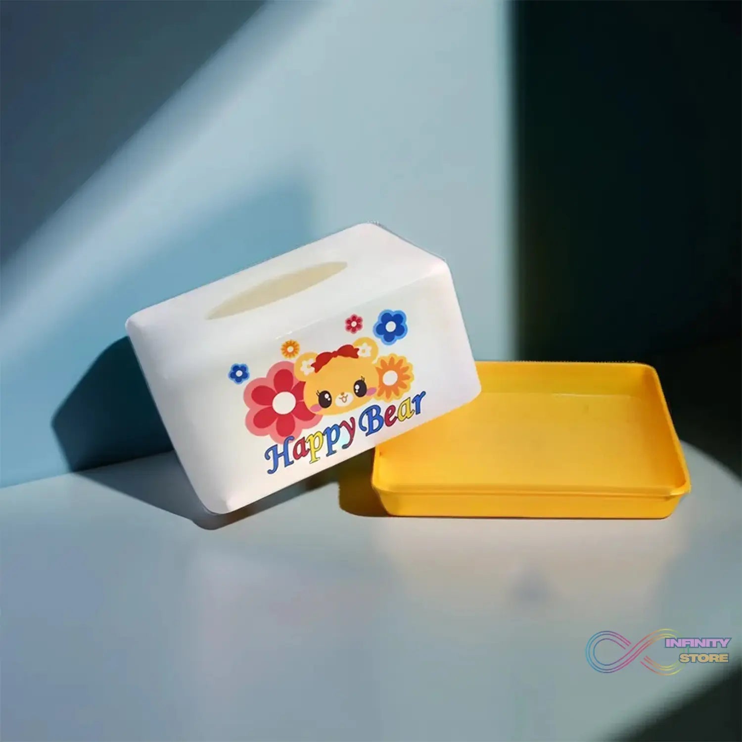 Modern Plastic Tissue Paper Holder & Napkin Dispenser For Office, Living Room, Bedroom, Night Stand & Desk - infinityexculsivestore.com