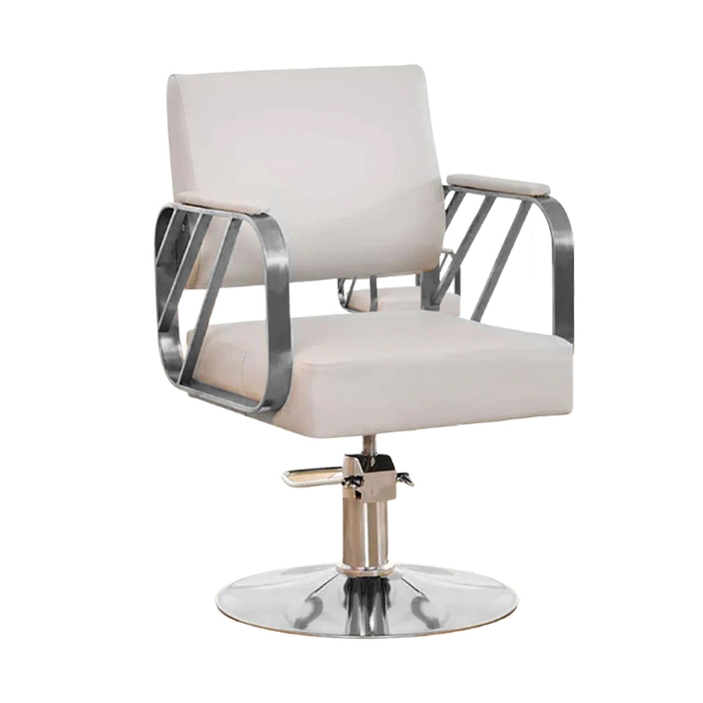 Modern Regular Chair with Hydraulic Lift for Home Office Hotel Cafe Chair (1 Unit Silver & Gold) - infinityexculsivestore.com