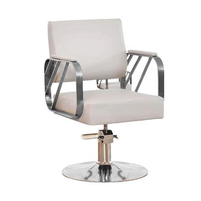 Modern Regular Chair with Hydraulic Lift for Home Office Hotel Cafe Chair (1 Unit Silver & Gold) - infinityexculsivestore.com