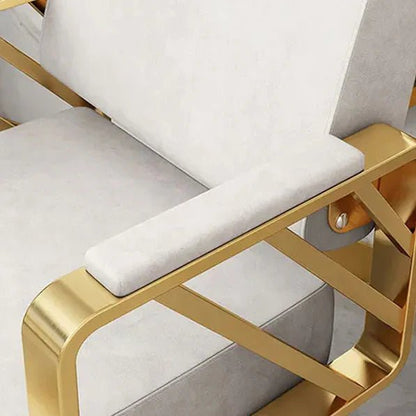 Modern Regular Chair with Hydraulic Lift for Home Office Hotel Cafe Chair (1 Unit Silver & Gold) - infinityexculsivestore.com