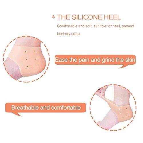 Moisturizing Skin Softening Silicone Gel for Dry Cracked Heel Repair (Multicolour) - infinityexculsivestore.com