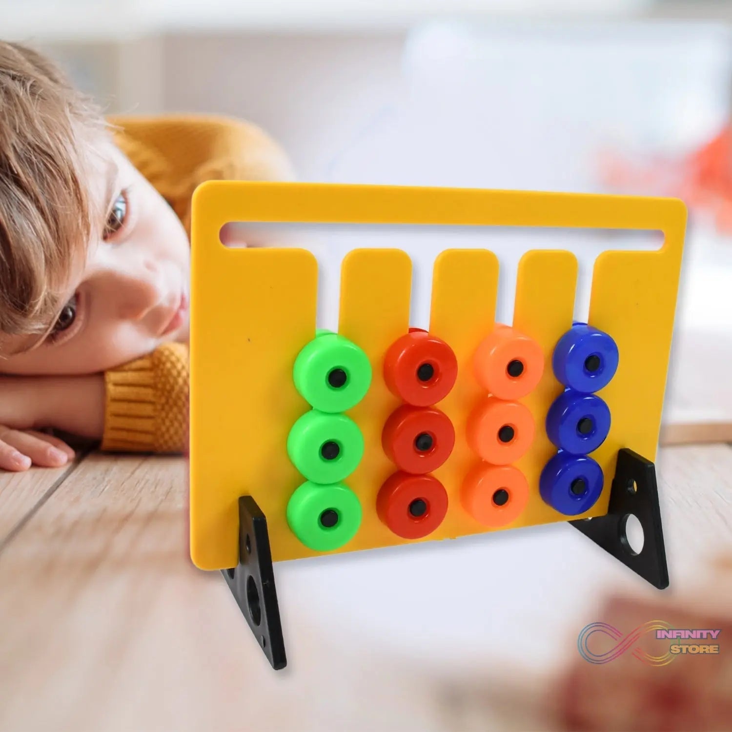 Montessori Slide Puzzles Toys for Kids (36 Challenges / 1 Set) - infinityexculsivestore.com