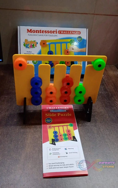 Montessori Slide Puzzles Toys for Kids (36 Challenges / 1 Set) - infinityexculsivestore.com