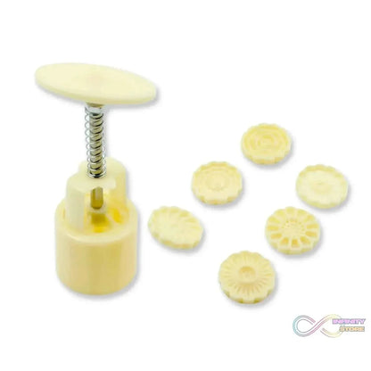 Mooncake Mold with 6 Stamps (1 Set) - infinityexculsivestore.com