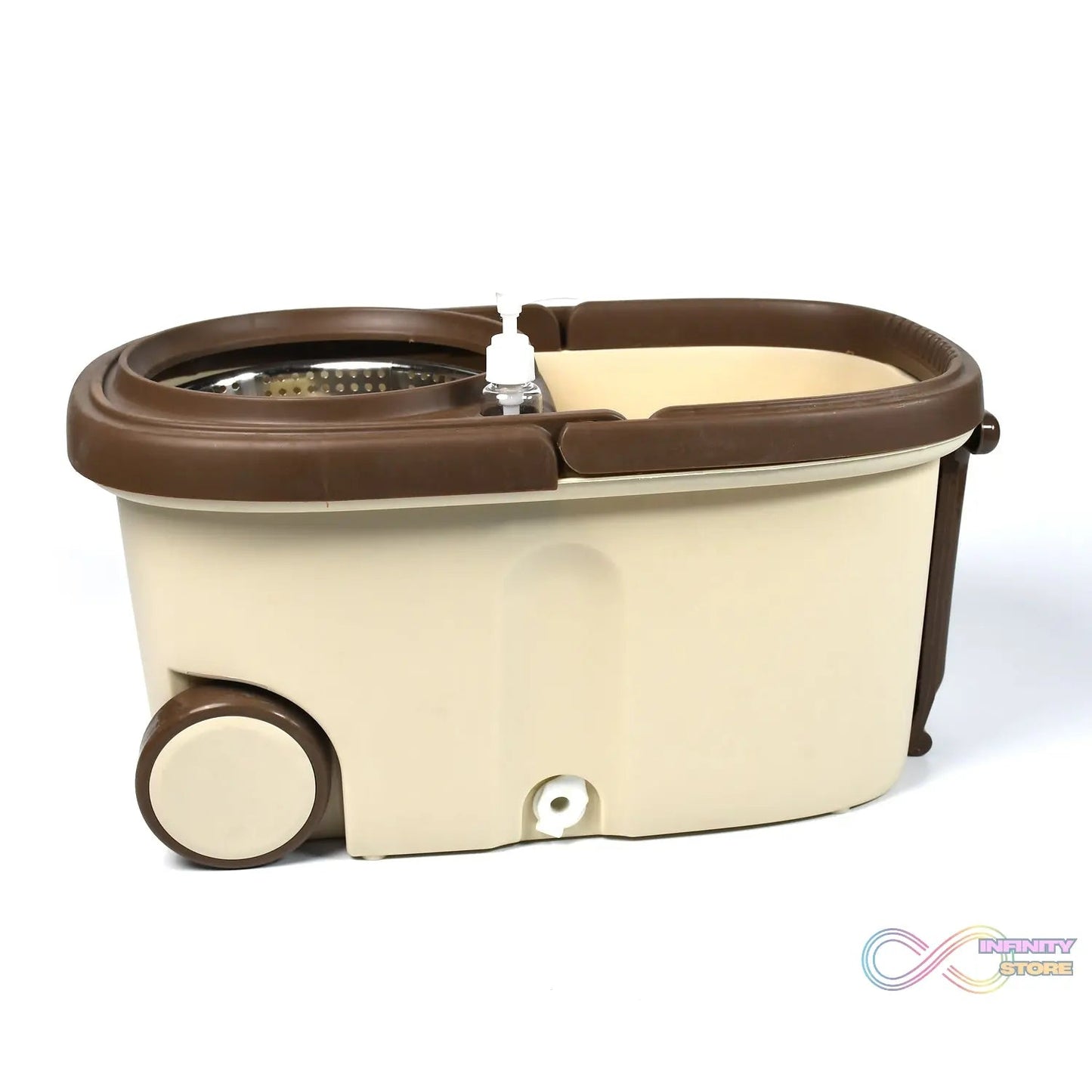 Mop with Bucket For Floor Cleaning With Steel Spin / Mop for Floor Cleaning / Floor Cleaner Mop / Spin Mop / Magic Mop / Mop Stick / Spin Mop Set with Bucket - infinityexculsivestore.com