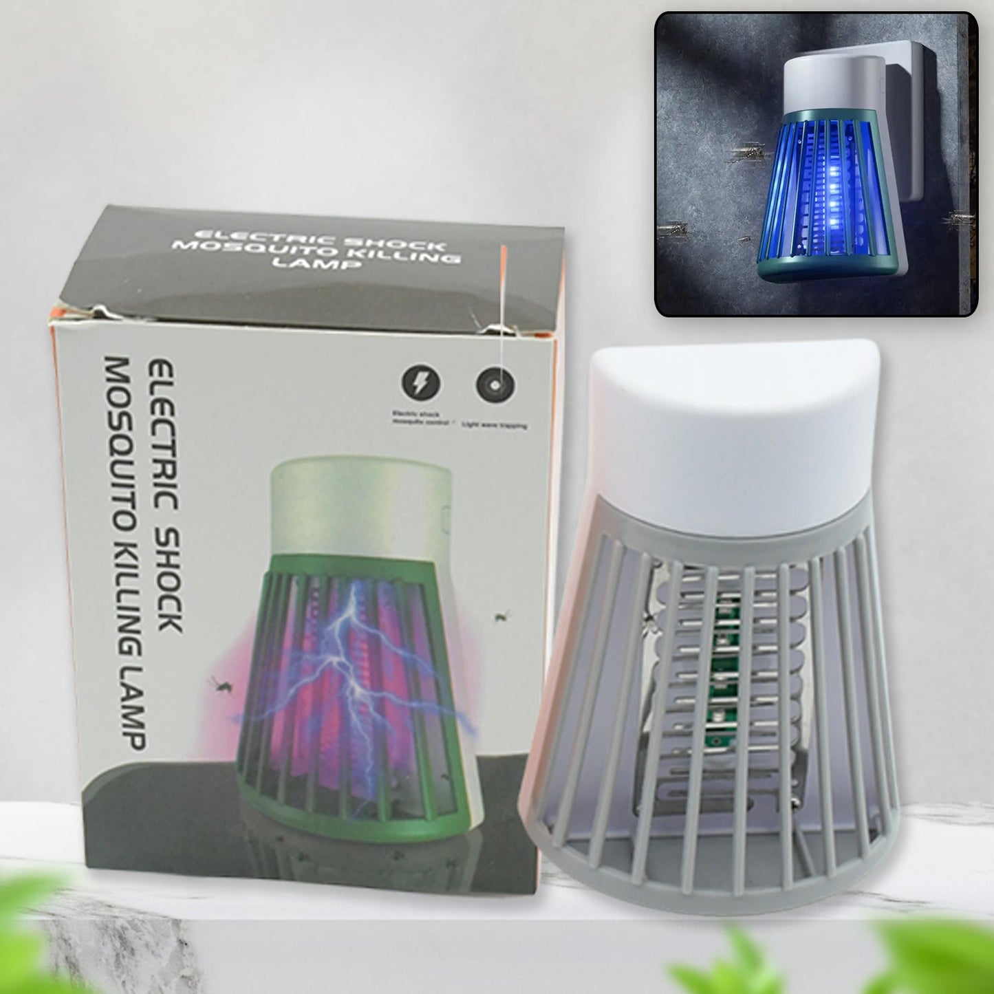 Mosquito Bug Zapper Killer Lamp Eco Friendly Electronic LED Mosquito Killer Machine Trap Lamp Theory Screen Protector Mosquito Killer Lamp (1 Pc) - infinityexculsivestore.com
