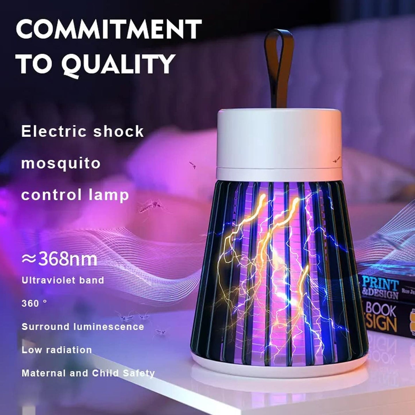 Mosquito Killer Machine Mosquito Killer USB Powered Bug Zapper Mosquito Lamp For Home Electric LED Lamp Mosquito Killer Indoor / Outdoor Mosquito Trap Machine - infinityexculsivestore.com