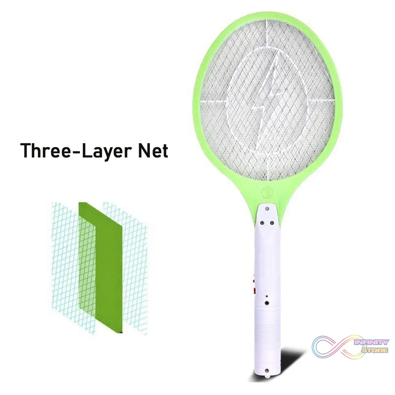Mosquito Killer Racket Rechargeable Handheld Electric Fly Swatter Mosquito Killer Racket Bat, Electric Insect Killer (Quality Assured) (with cable) - infinityexculsivestore.com
