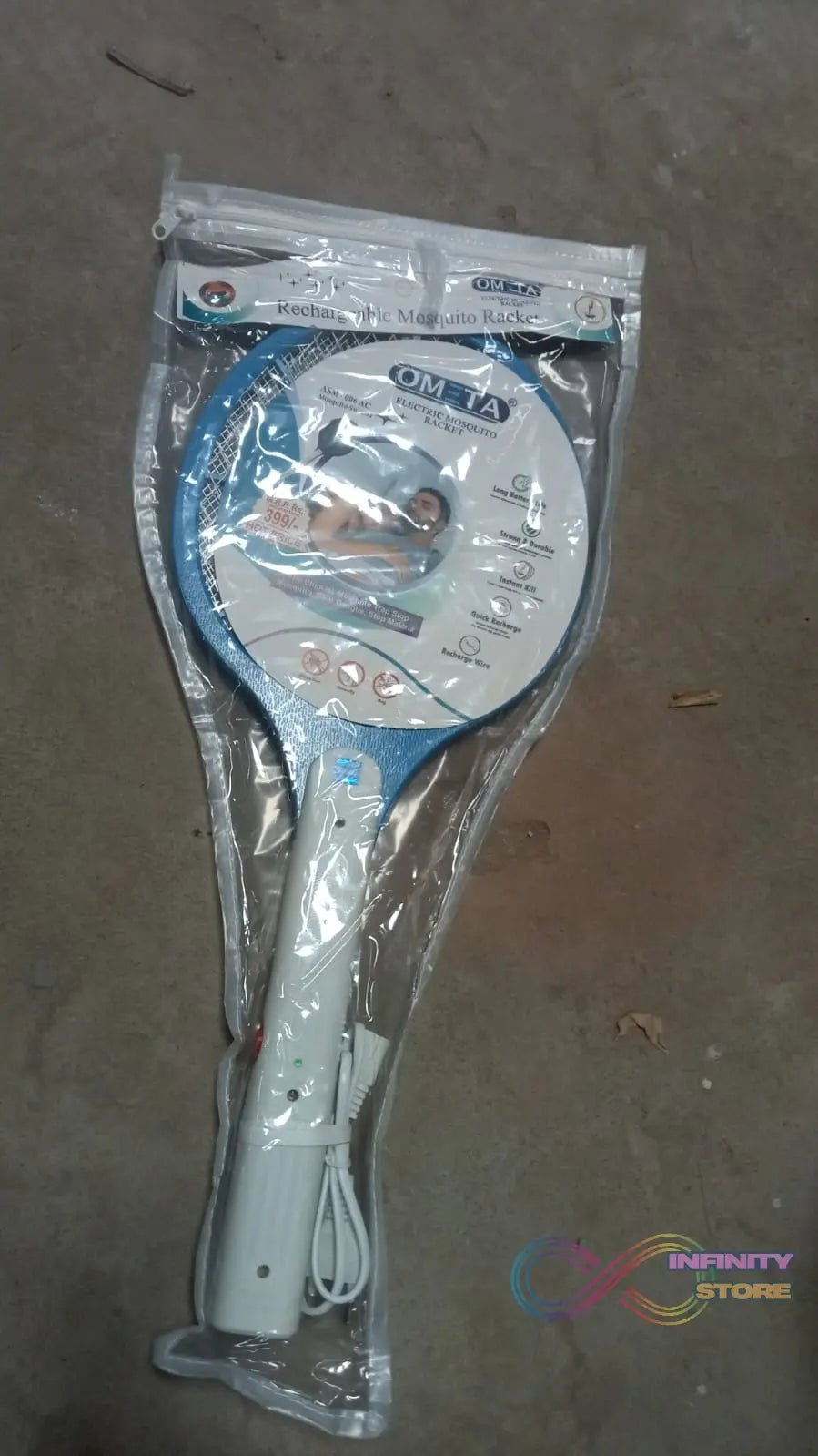 Mosquito Killer Racket Rechargeable Handheld Electric Fly Swatter Mosquito Killer Racket Bat, Electric Insect Killer (Quality Assured) (with cable) - infinityexculsivestore.com