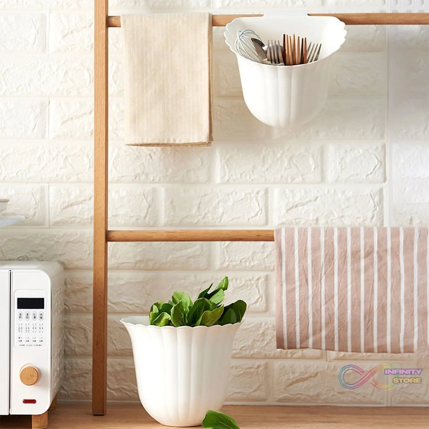 Mounted Multifunction Waste Bin Storage Bucket Hanging Trash Can Garbage Bin (MOQ : - 3 Pc) - infinityexculsivestore.com