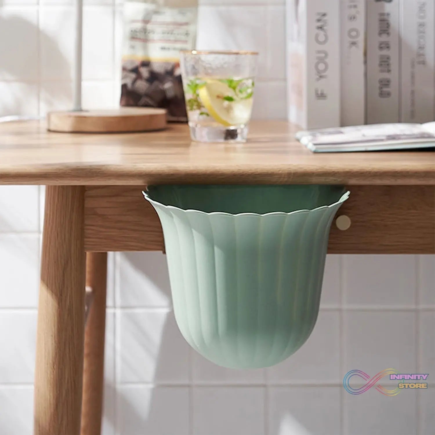 Mounted Multifunction Waste Bin Storage Bucket Hanging Trash Can Garbage Bin (MOQ : - 3 Pc) - infinityexculsivestore.com