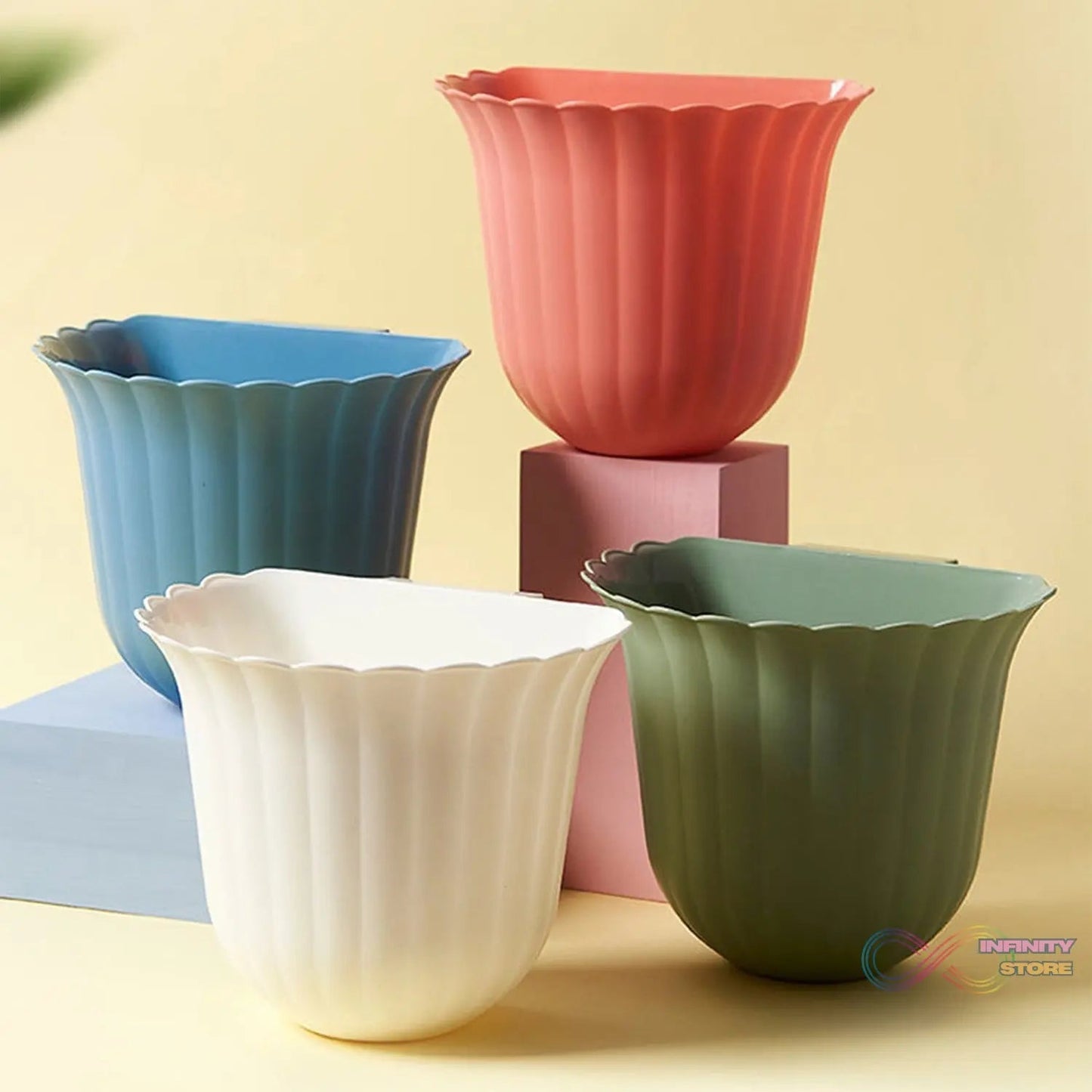 Mounted Multifunction Waste Bin Storage Bucket Hanging Trash Can Garbage Bin (MOQ : - 3 Pc) - infinityexculsivestore.com