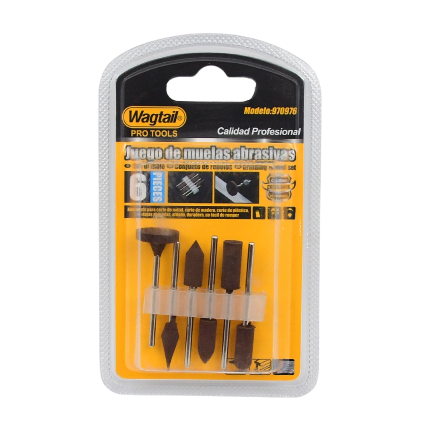 Mounted Points Abrasive Stone Head Mounted Grinding Wheel Bits Rotary Tool Kit (6 Pcs) - infinityexculsivestore.com