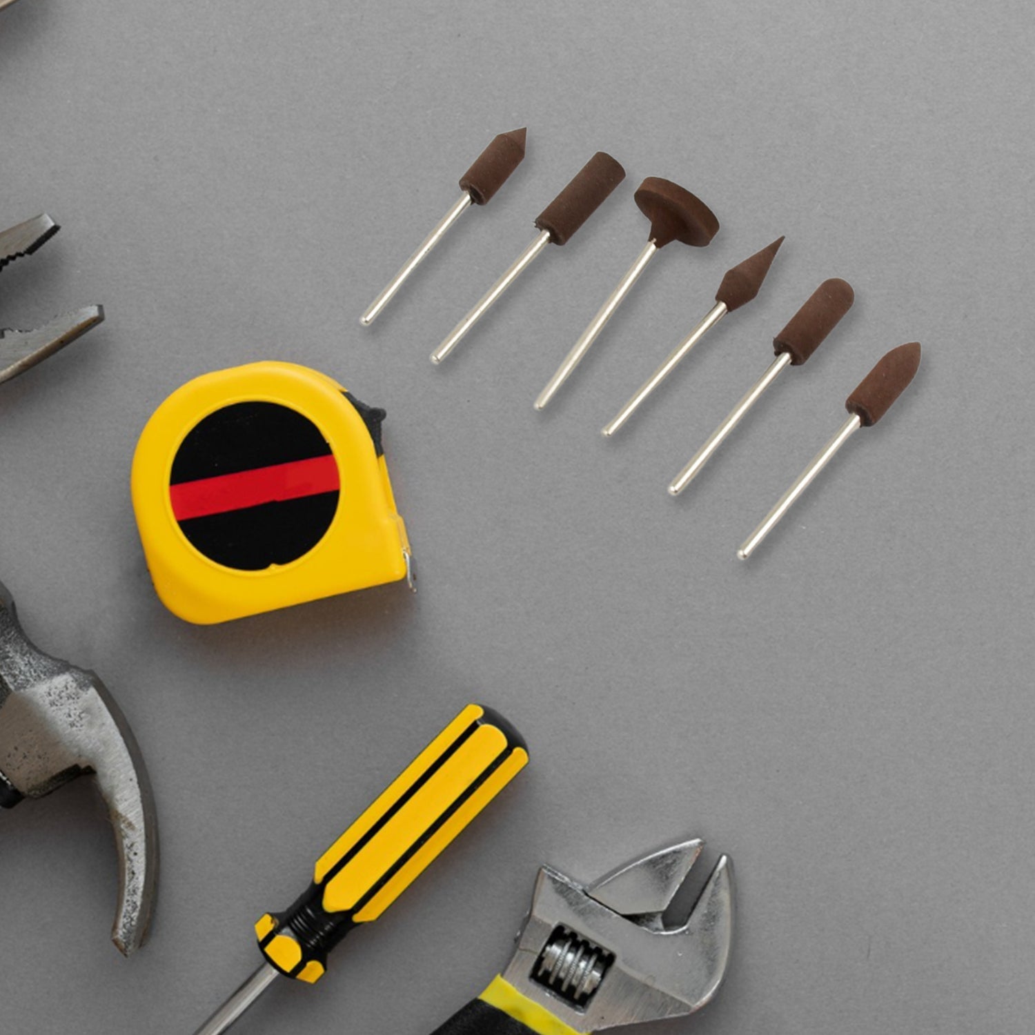 Mounted Points Abrasive Stone Head Mounted Grinding Wheel Bits Rotary Tool Kit (6 Pcs) - infinityexculsivestore.com
