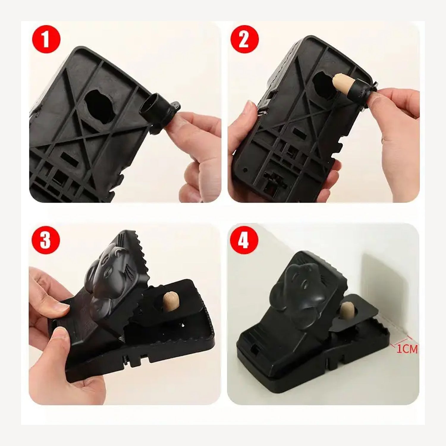 Mouse Catcher Trap Cage with Mouse Figure for Home, Kitchen, Room, Office, Indoor, Outdoor Mice Pest Control Reusable (1 Pc) - infinityexculsivestore.com