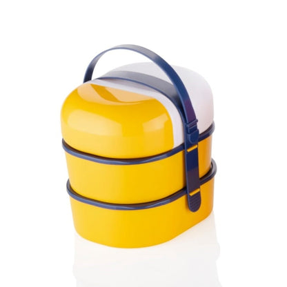 Mr. Chef Smart Lunch Box Capsule shape strap - on lunch box with water bottle and handle - infinityexculsivestore.com