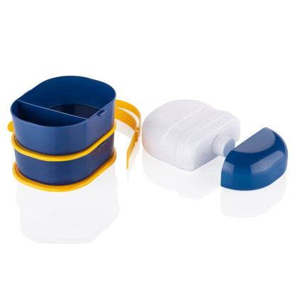 Mr. Chef Smart Lunch Box Capsule shape strap - on lunch box with water bottle and handle - infinityexculsivestore.com