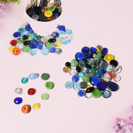 Multi - Color Decorative Stone for Garden / Lawn / Aquarium Fish Tank Gravel / Flower Pots Decoration Pebbles for Fish Bowl & All Purpose Attractive Stone Set - infinityexculsivestore.com