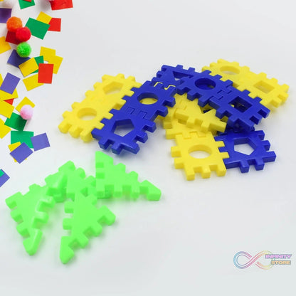 Multi - Color Educational Building Blocks Set for Kids Aged 3 - 12 - 4 Pc & 12 Pc Options, Perfect Gift for Boys and Girls - infinityexculsivestore.com