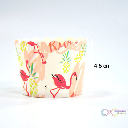 Disposable cups with multi-color print for drinks