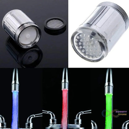 Multi Colors Changing LED Light Stream Faucet Tap Adapter (1 Pc) - infinityexculsivestore.com