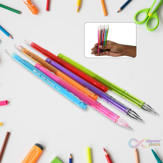 Multi Colour Gel Pen Set, Set of 6 Colours (6 Pcs Set) - infinityexculsivestore.com
