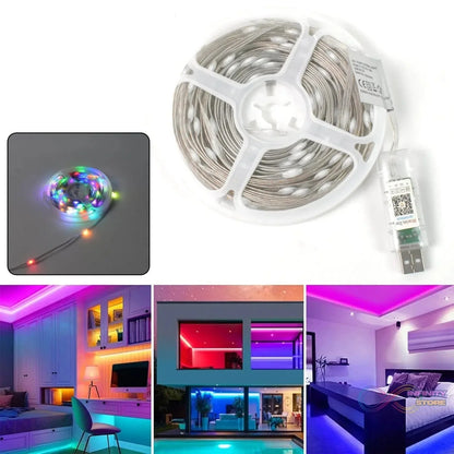 Multi Coloured 10M RGB LED Strip Lights (1 Pc) - infinityexculsivestore.com