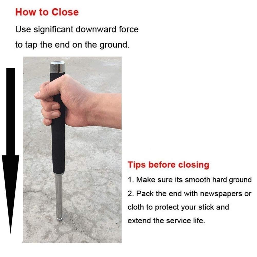 Multi - Function Collapsible Self Defense Stick Extended - infinityexculsivestore.com
